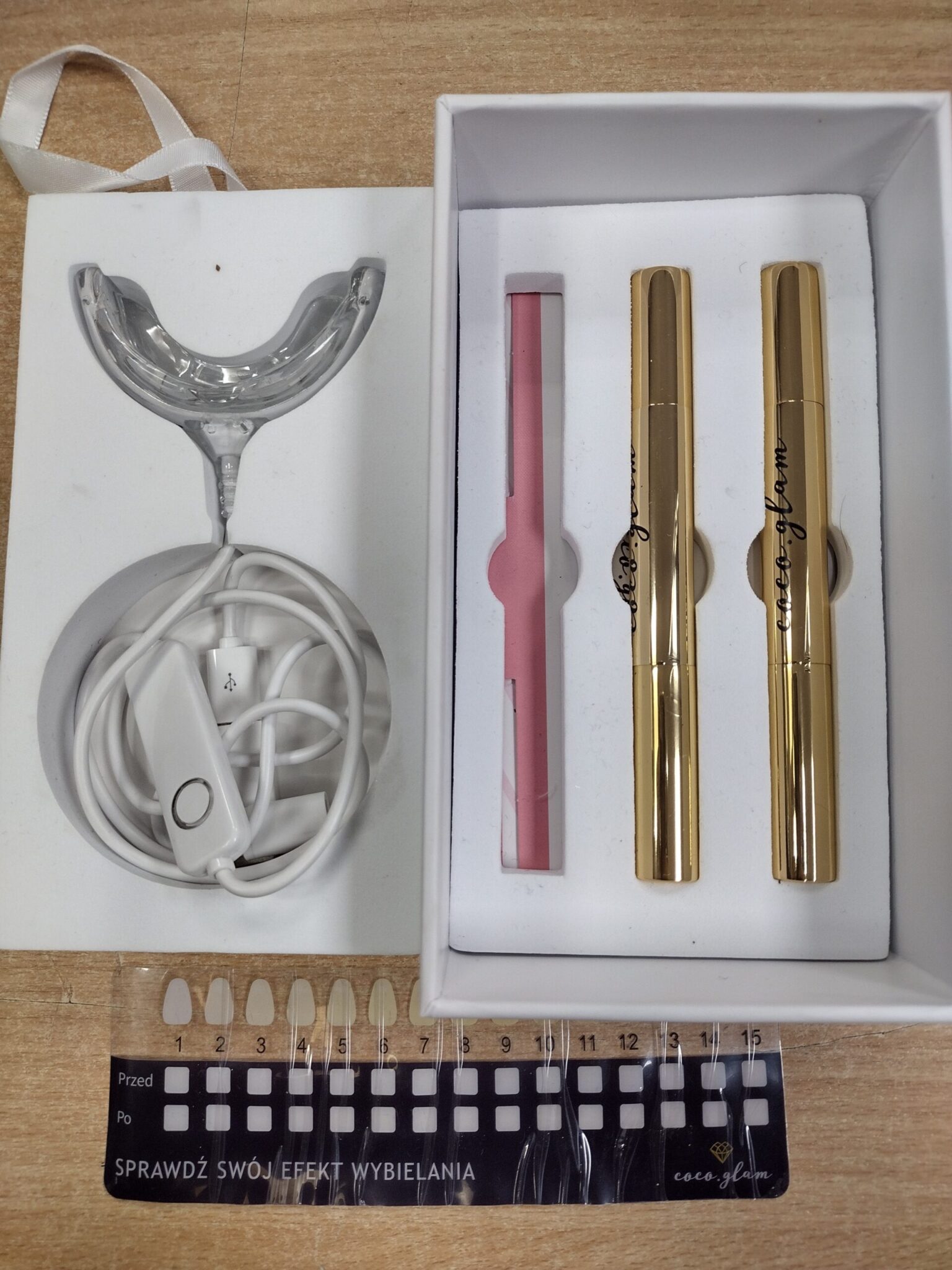 Zestaw do wybielania zębów COCO GLAM -Komis MADEJ Dębica - obrazek 2