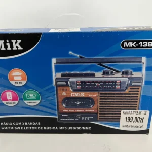 Radio Przenośne Retro USB SD Kaseta MK-138 * NOWE * GW24
