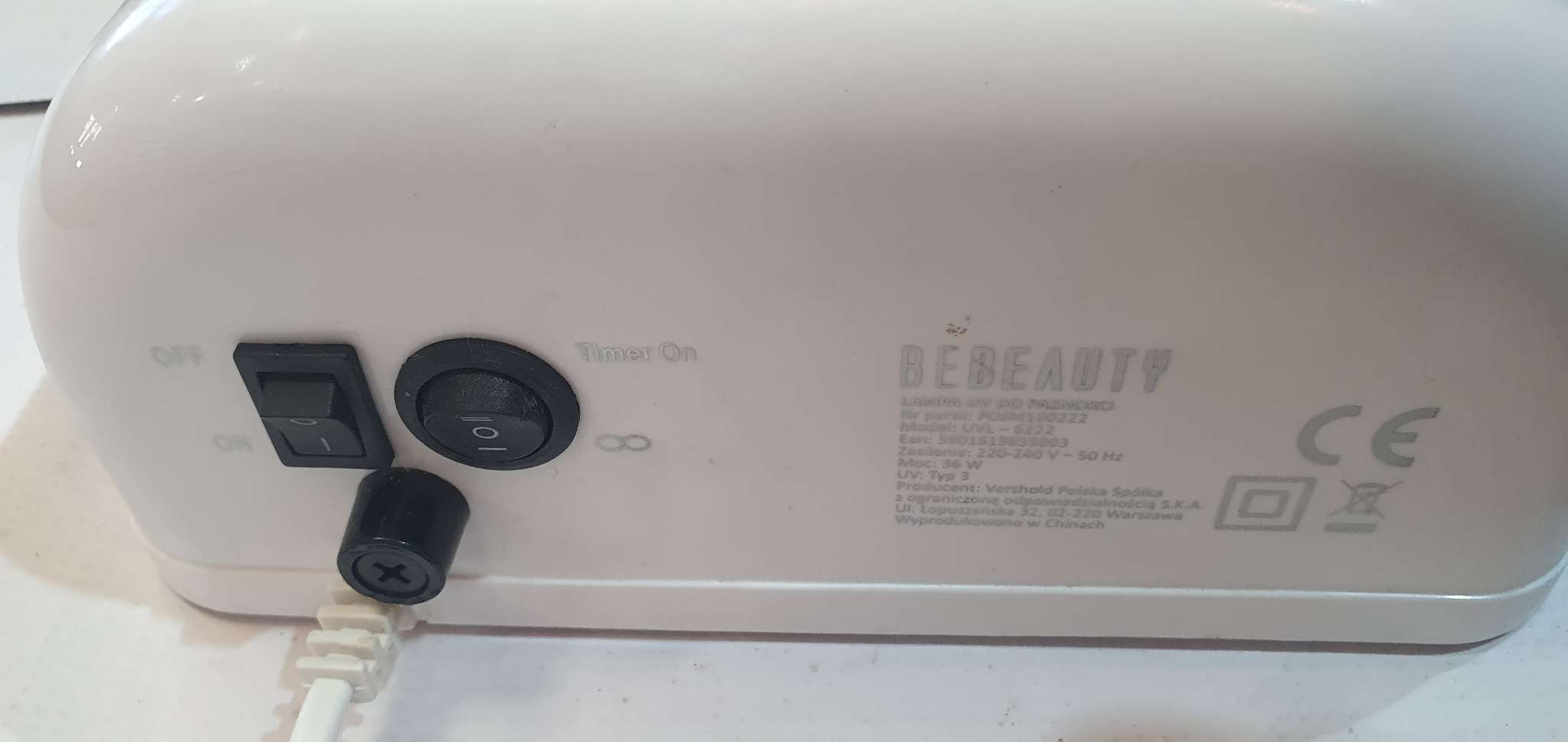 Lampa UV do paznokci Bebeauty - komismadej.pl - obrazek 2