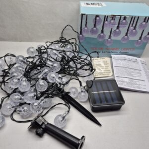 Lampki solarne na zewnątrz 10m Igielna Jasło