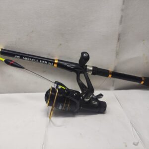 Wędka + kołowrotek MIRACLE FISH 240, JAXON TOP CARP FRXL 500 Komis Krosno Betleja
