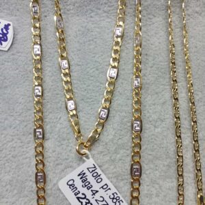 Złoty, nowy łańcuszek pr.585, dł.50 cm, w. 4,27 g Komis Krosno Betleja