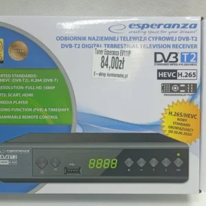 Tuner TV Esperanza Esperanza tuner cyfrowy dvb-t2 h.265/hevc ev111p Komis Madej Krosno Lewakowskiego