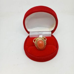 Złoty pierścionek p.585, rozmiar 19, waga 7,67 g Komis Krosno Betleja