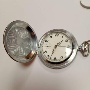 Zegarek kieszonkowy MOŁNIA MOLNIJA SREBRNY Komis Krosno Betleja