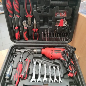 Zestaw narzędzi ręcznych z wiertarką dla majsterkowicza Komis Tarnów