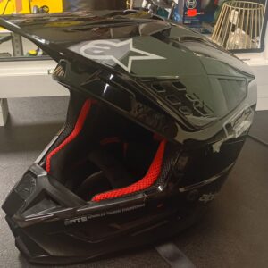 Kask ALPINESTARS S-M5 SCOUT Black/Silver Glossy -Komis MADEJ Dębica