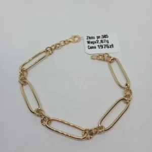 Bransoletka złota 585 2,67g dł 19,5 Komis Madej Tarnów