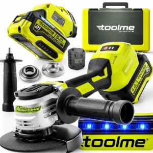 Ultra Cicha Szlifierka kątowa Akumulatorowa Bezszczotkowa 5Ah TOOLME TM270 * NOWA * GW24
