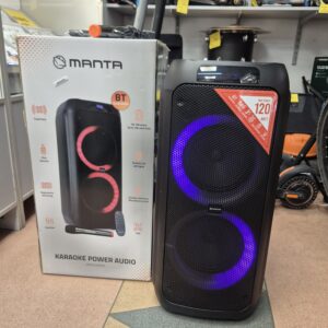 Głośnik Karaoke Power Audio Manta SPK5310 PRO 120W mikrofon pilot Jasło Igielna