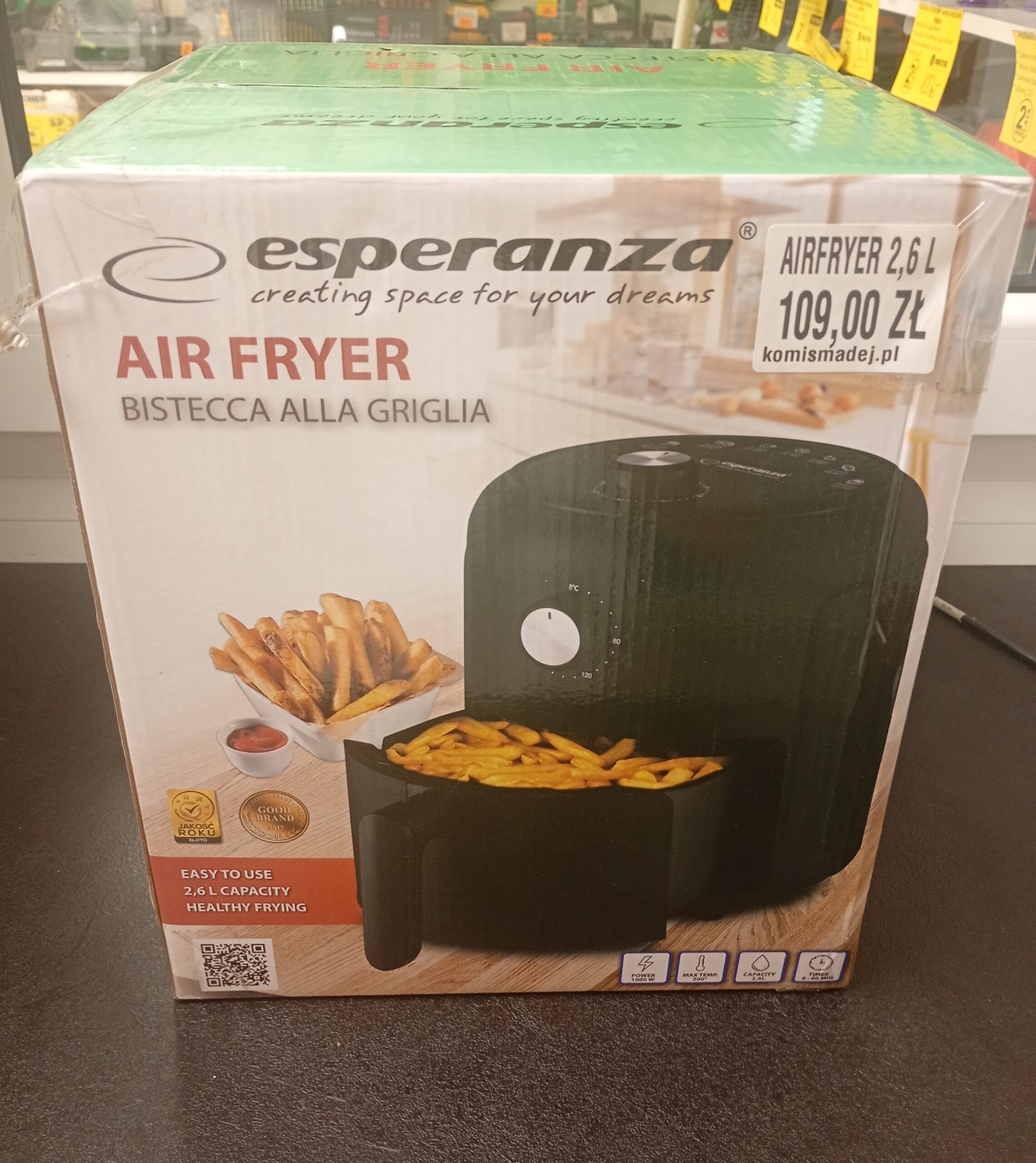 Frytkownica Beztłuszczowa AirFryer 2,6l 1000W-Komis Madej Dębica