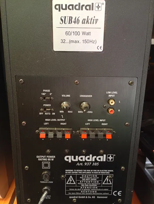 Subwoofer aktywny Quadral SUB-46 Komis Madej Krosno Lewakowskiego - obrazek 2
