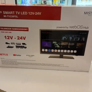Telewizor samochodowy mistral 24" mi-tv238fsl + Antena mi-ant07 ufo strong ultra. Komis Madej.