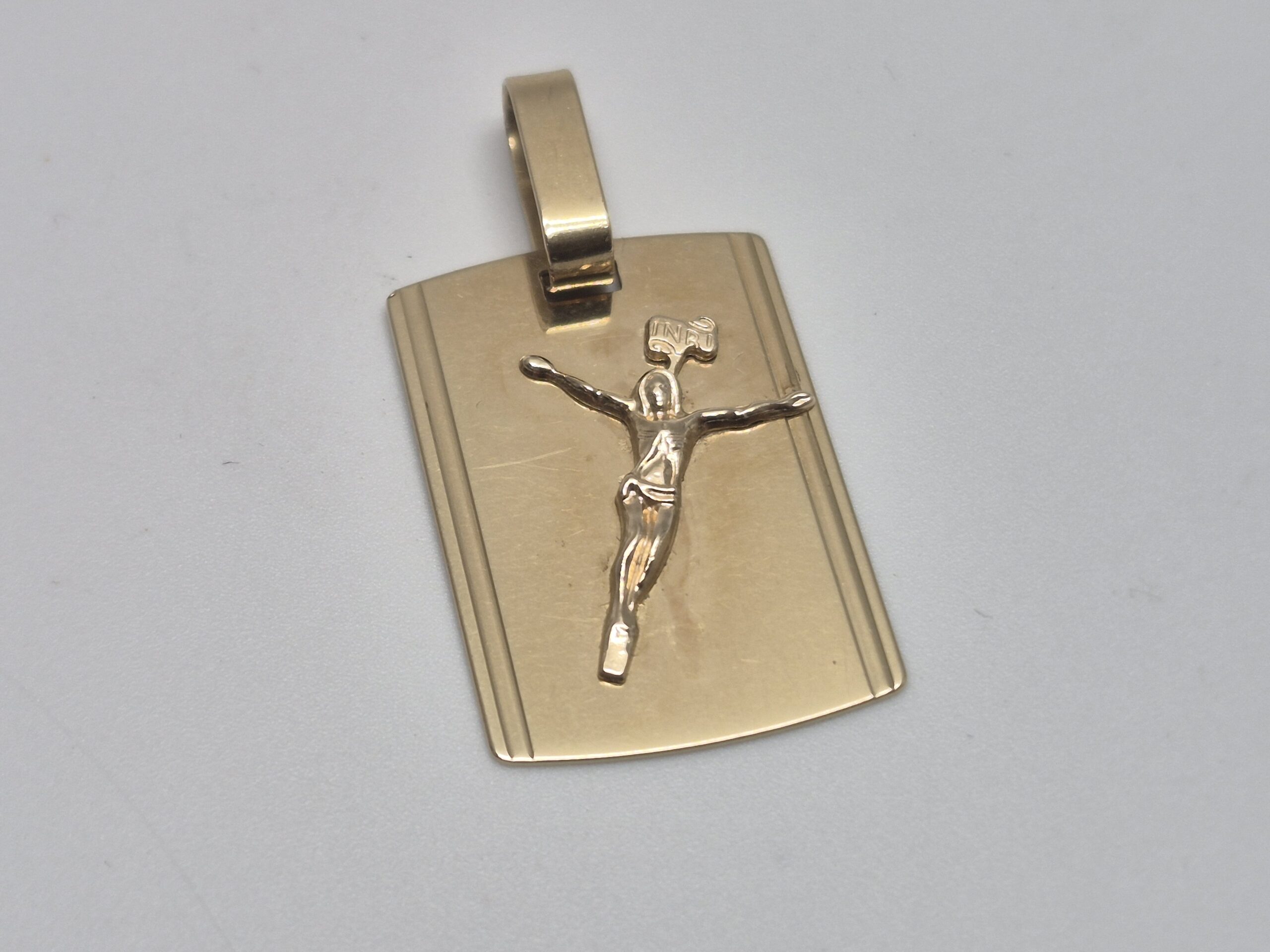 Złota zawieszka, krzyżyk 2,74g 585 14k; Komis Jasło Igielna - obrazek 3
