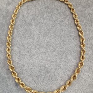 ZŁOTY łańcuszek 14K pr.585 kolia splot KORDEL 42cm Komis Madej Sosnowiec